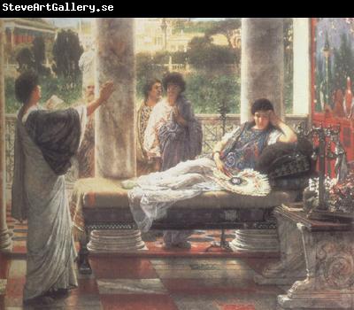 Alma-Tadema, Sir Lawrence Catullus Reading his  Poems at Lesbia's House (mk23)